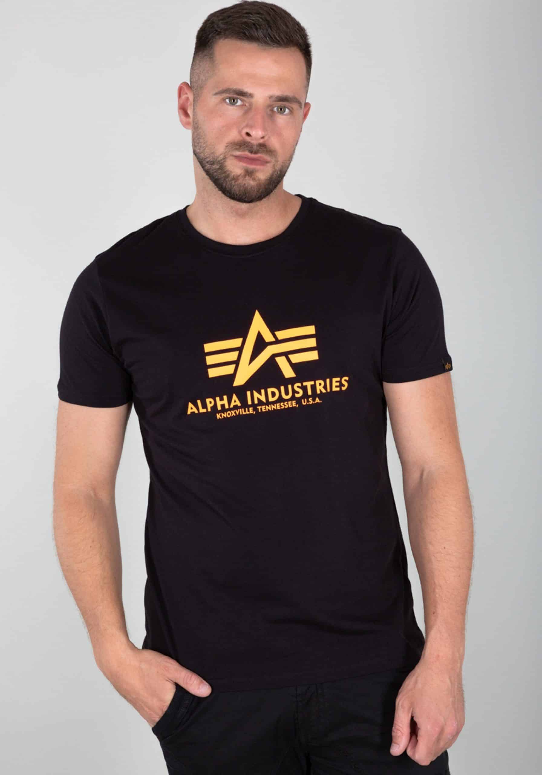 Alpha Industries T-shirt Alpha Industries Men - T-Shirts Basic T-Shirt Neon Print