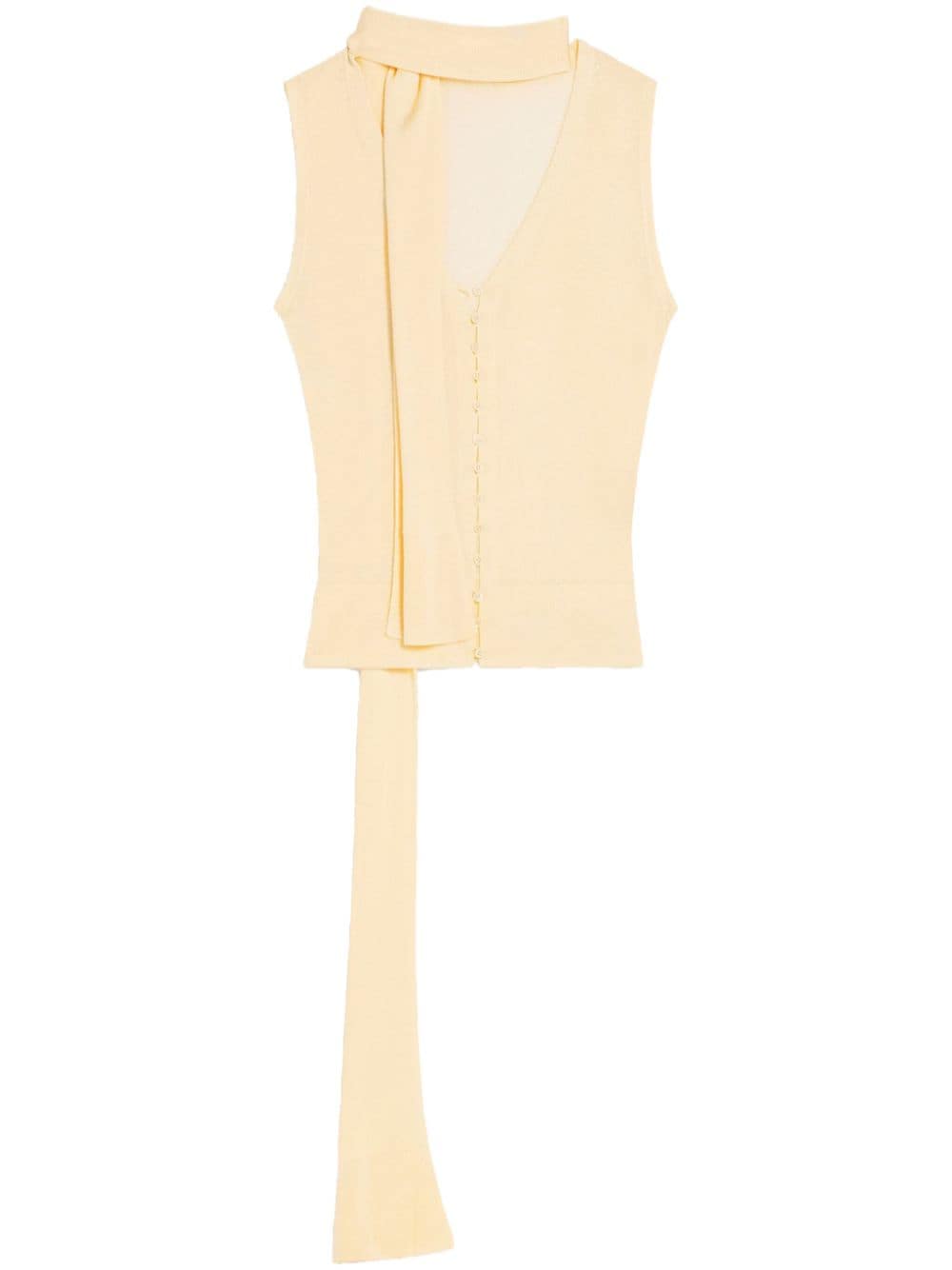 Jacquemus Mouwloze top - Geel
