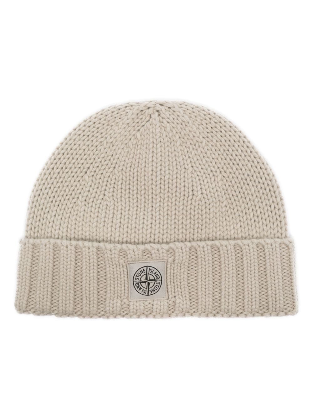 Stone Island Muts met logopatch - Beige
