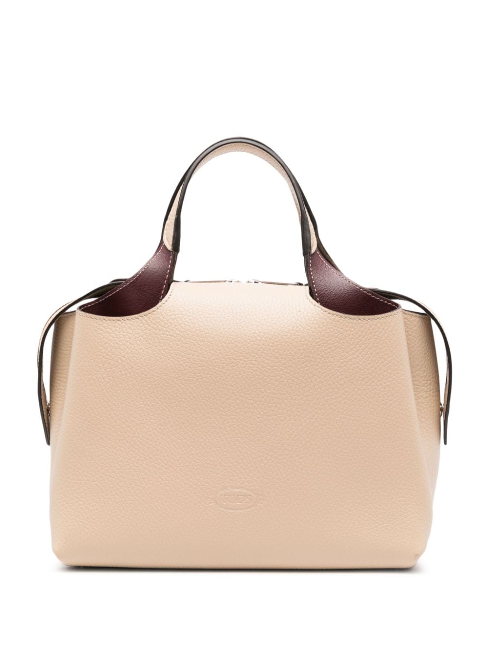 Tod's Boston leren shopper - Beige