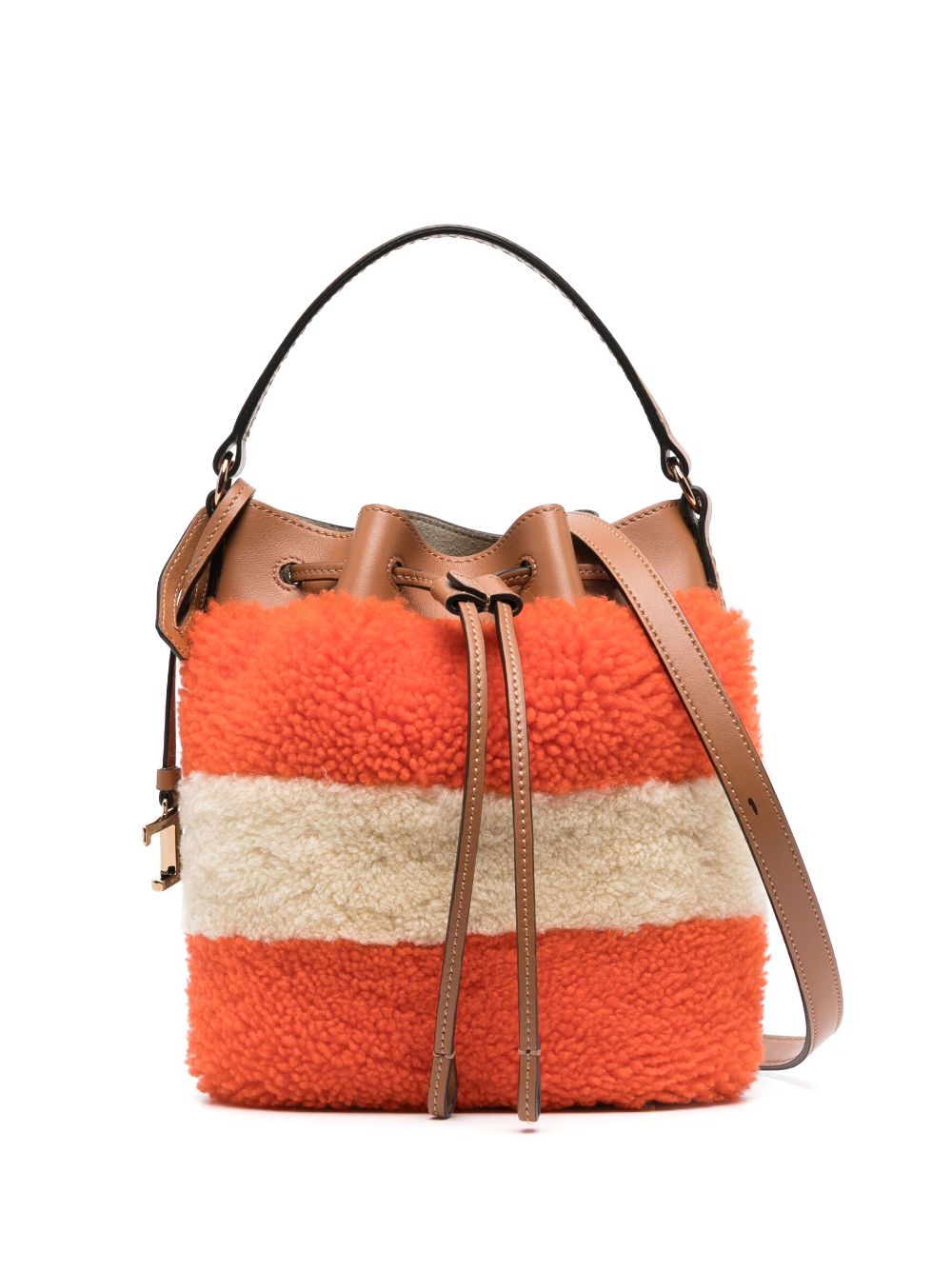 Tod's Bucket-tas met colourblocking - Oranje