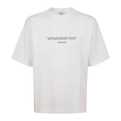 2013 Skate S/S Tee Wit Zwart Off White , White , Heren