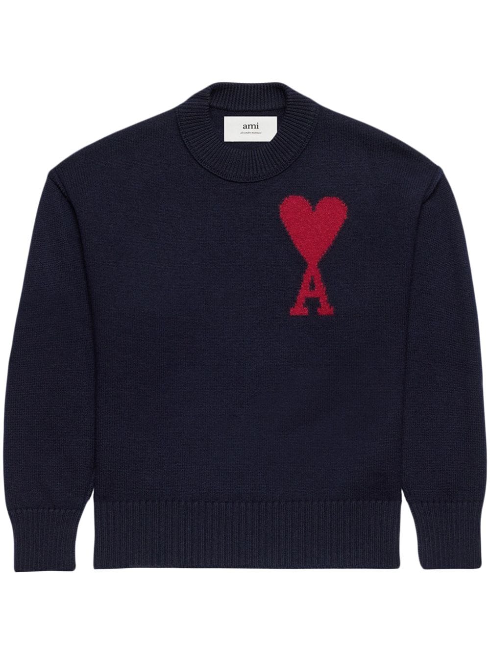 AMI Paris Trui met logo - Blauw