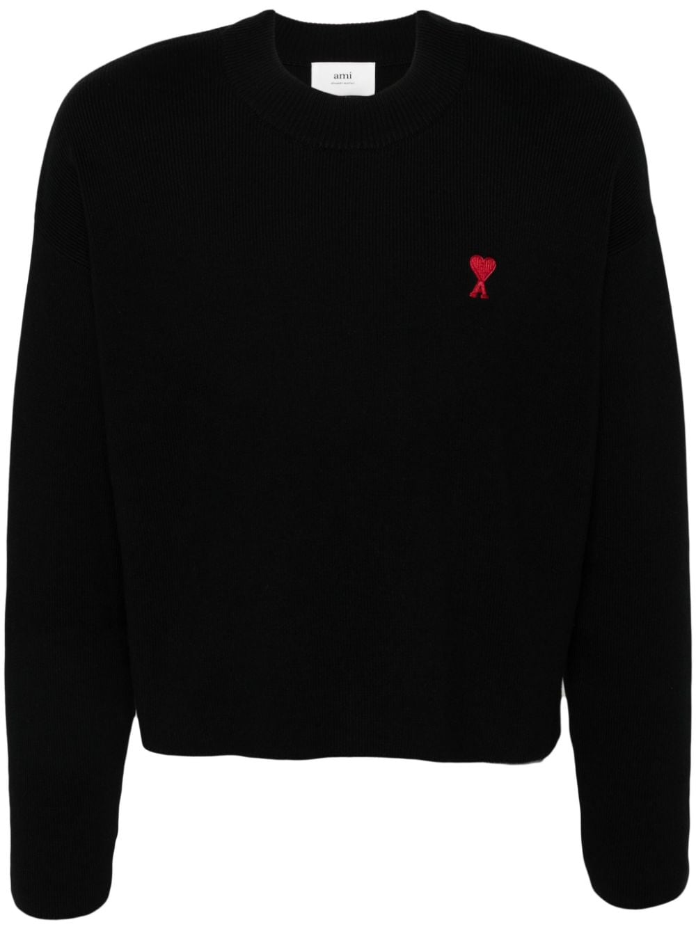 AMI Paris Trui met logo - Zwart