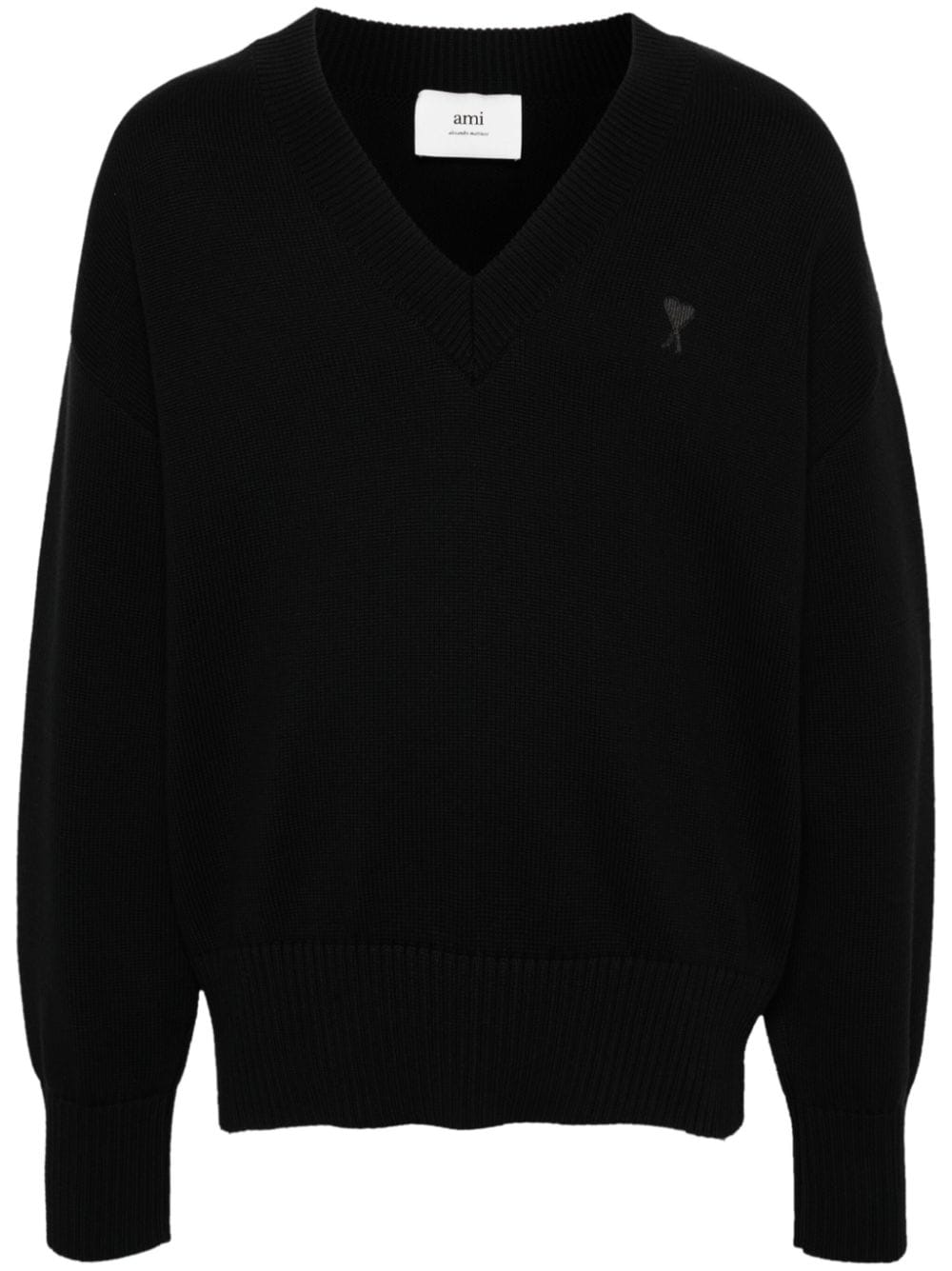 AMI Paris Trui met patroon - Zwart