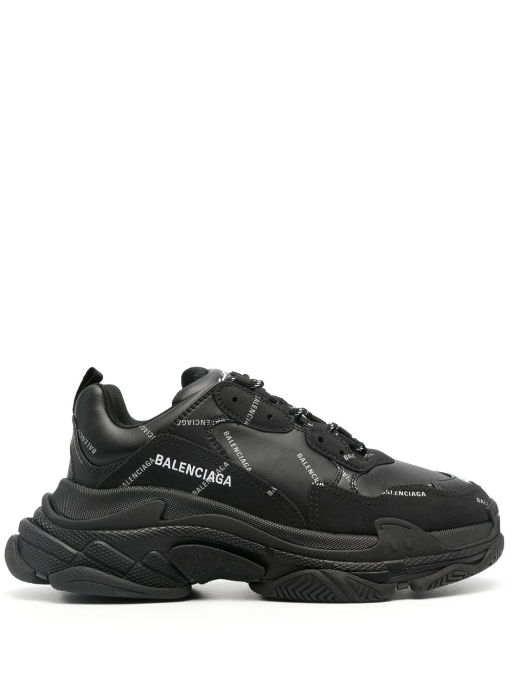 Balenciaga Triple S logo-print sneakers - Zwart