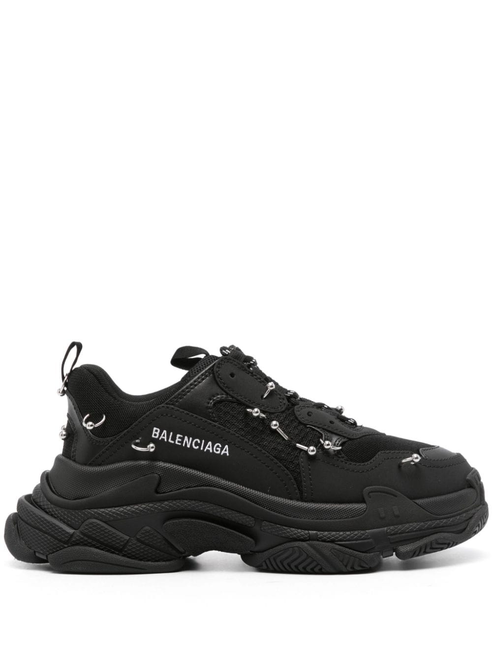 Balenciaga Triple S sneakers met vlakken - Zwart