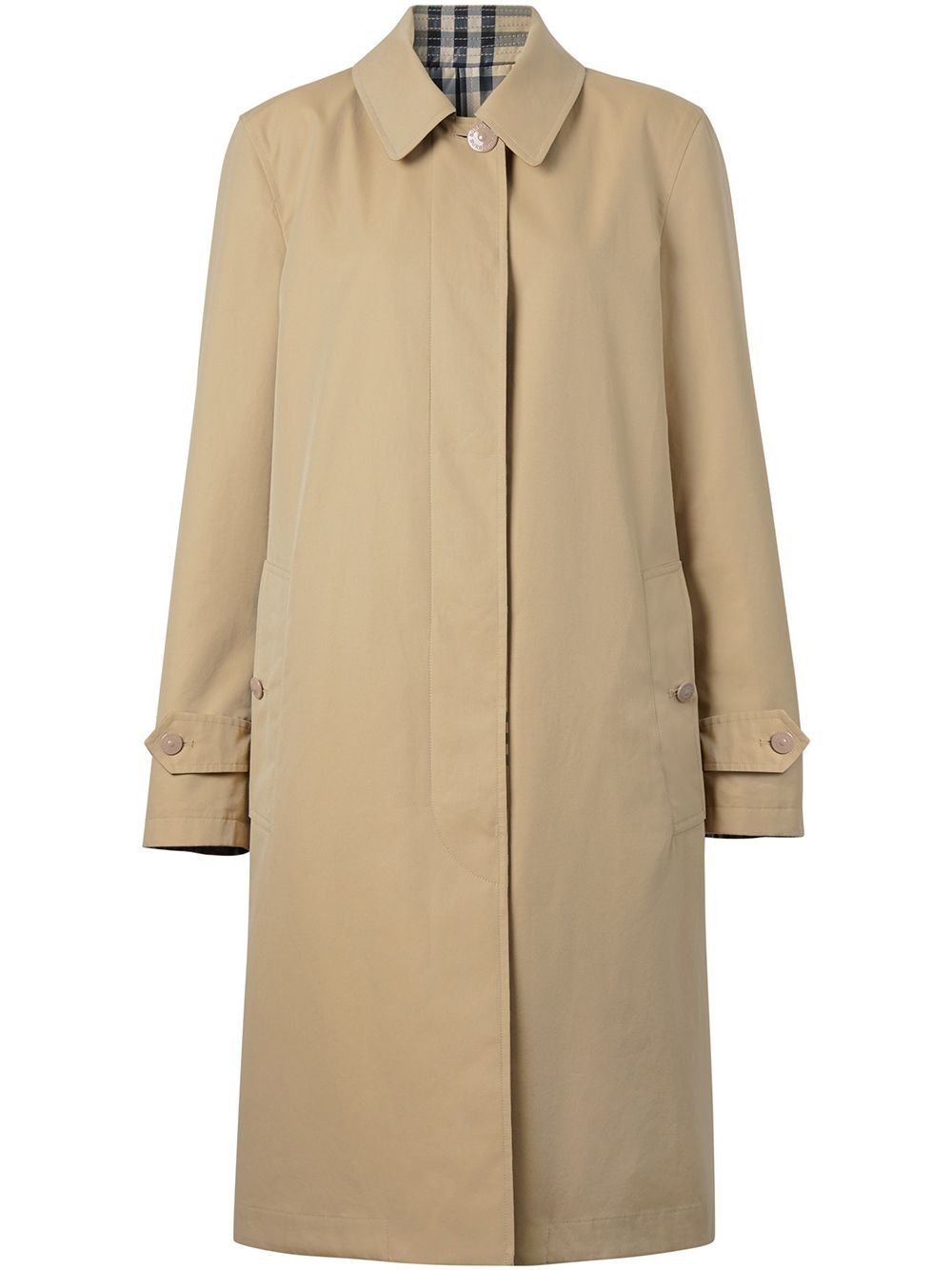Burberry Jas met enkele rij knopen - Beige