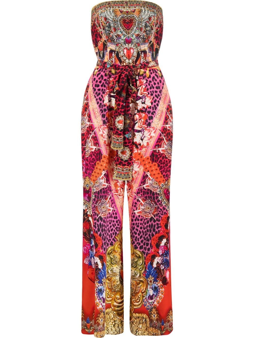 Camilla Jumpsuit met print - Rood