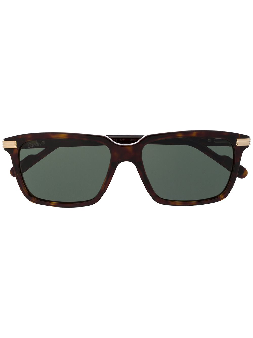 Cartier Eyewear C de Cartier zonnebril met rechthoekig montuur - Bruin