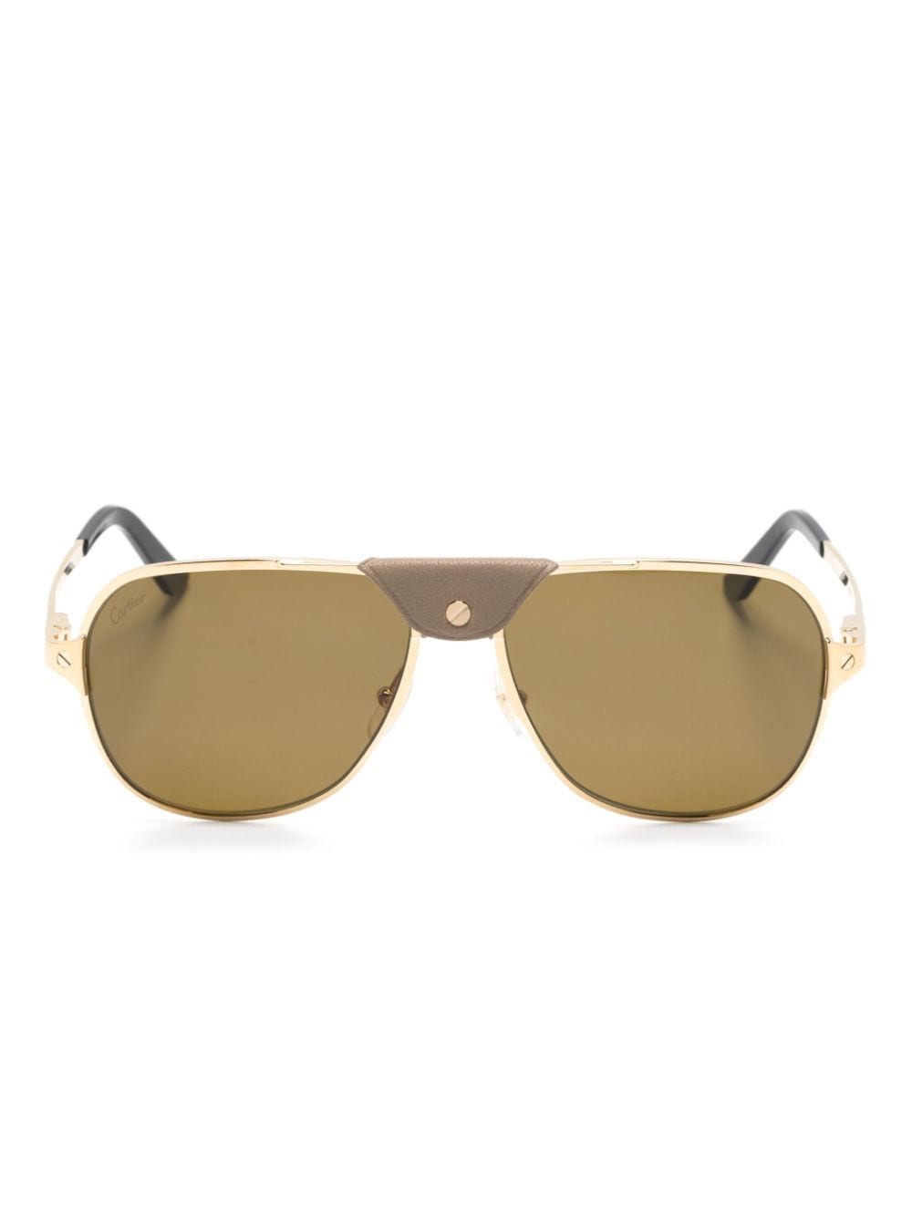 Cartier Eyewear Santos de Cartier zonnebril met piloten montuur - Goud