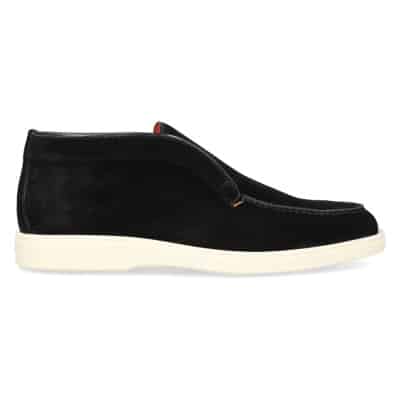 Desert Boot Suède Enkellaarzen Santoni , Black , Heren