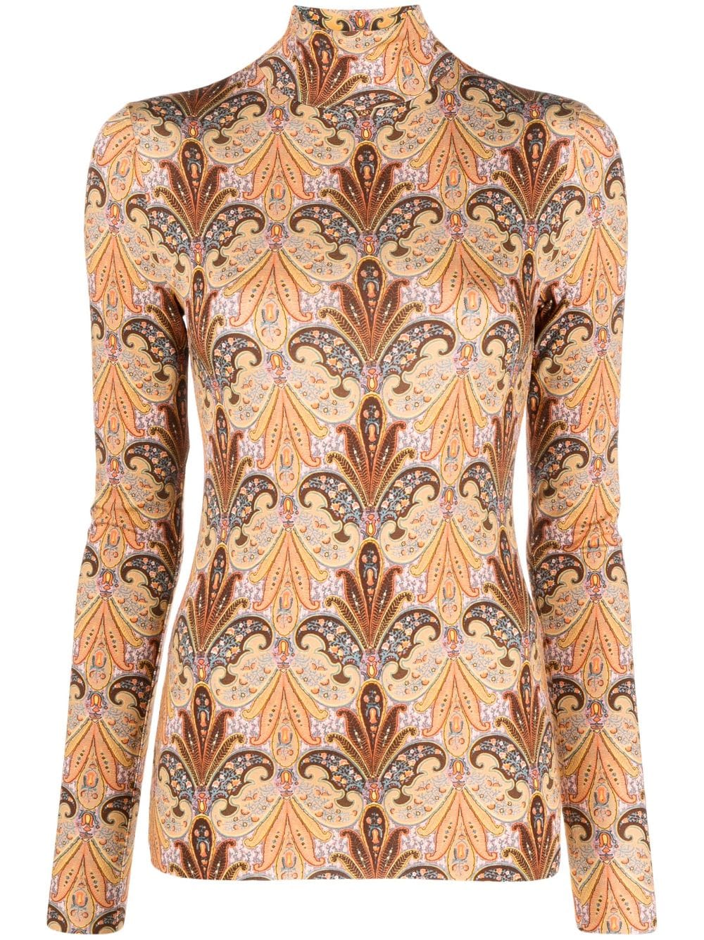 ETRO Sweater met print - Bruin