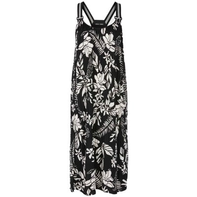 Elegante Bloemenprint Midi Jurk Marc Cain , Black , Dames