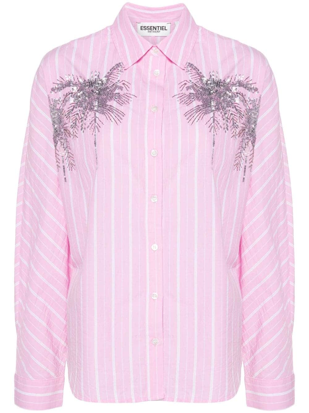 Essentiel Antwerp Blouse met pailletten - Roze