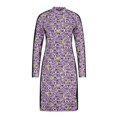 Gedrukte Bodycon Jurk Marc Cain , Pink , Dames