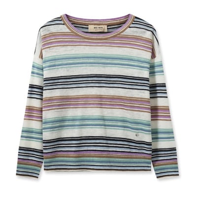 Gestreepte Linnen Gebreide Trui MOS Mosh , Multicolor , Dames