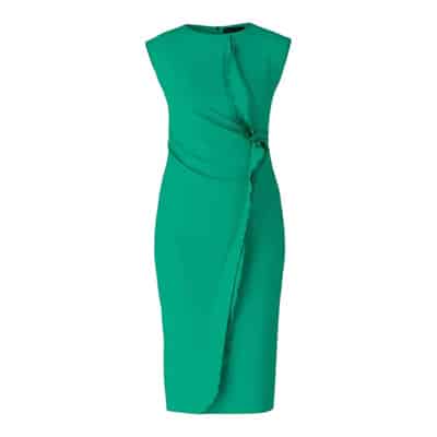 Groene Wikkeljurk met Ruchedetail Marc Cain , Green , Dames