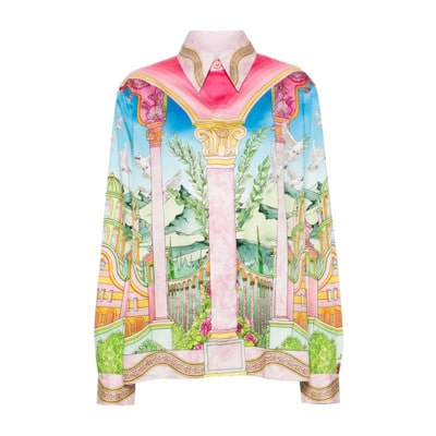 Ideale Cuban Collar Shirt Casablanca , Multicolor , Dames