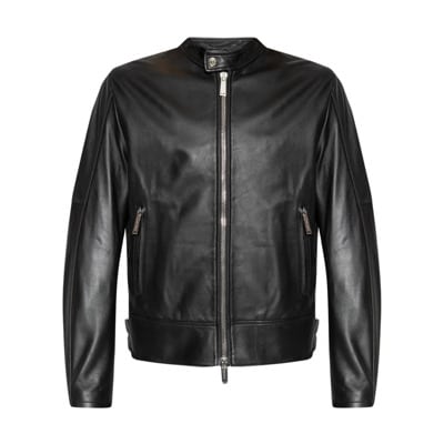 Leren jas Dsquared2 , Black , Heren
