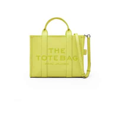 Lime Leren Tote Tas Marc Jacobs , Green , Dames