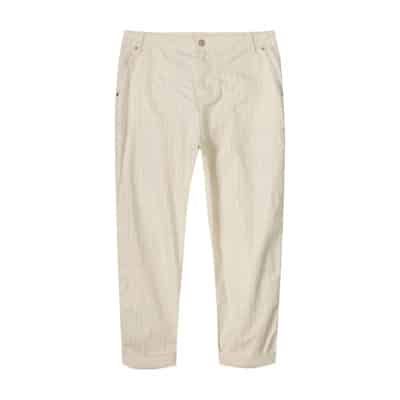 Metallic Dot Losse Broek Twill Summum Woman , Beige , Dames