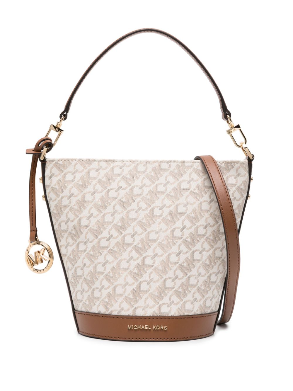 Michael Michael Kors Townsend monogram bucket-tas - Beige
