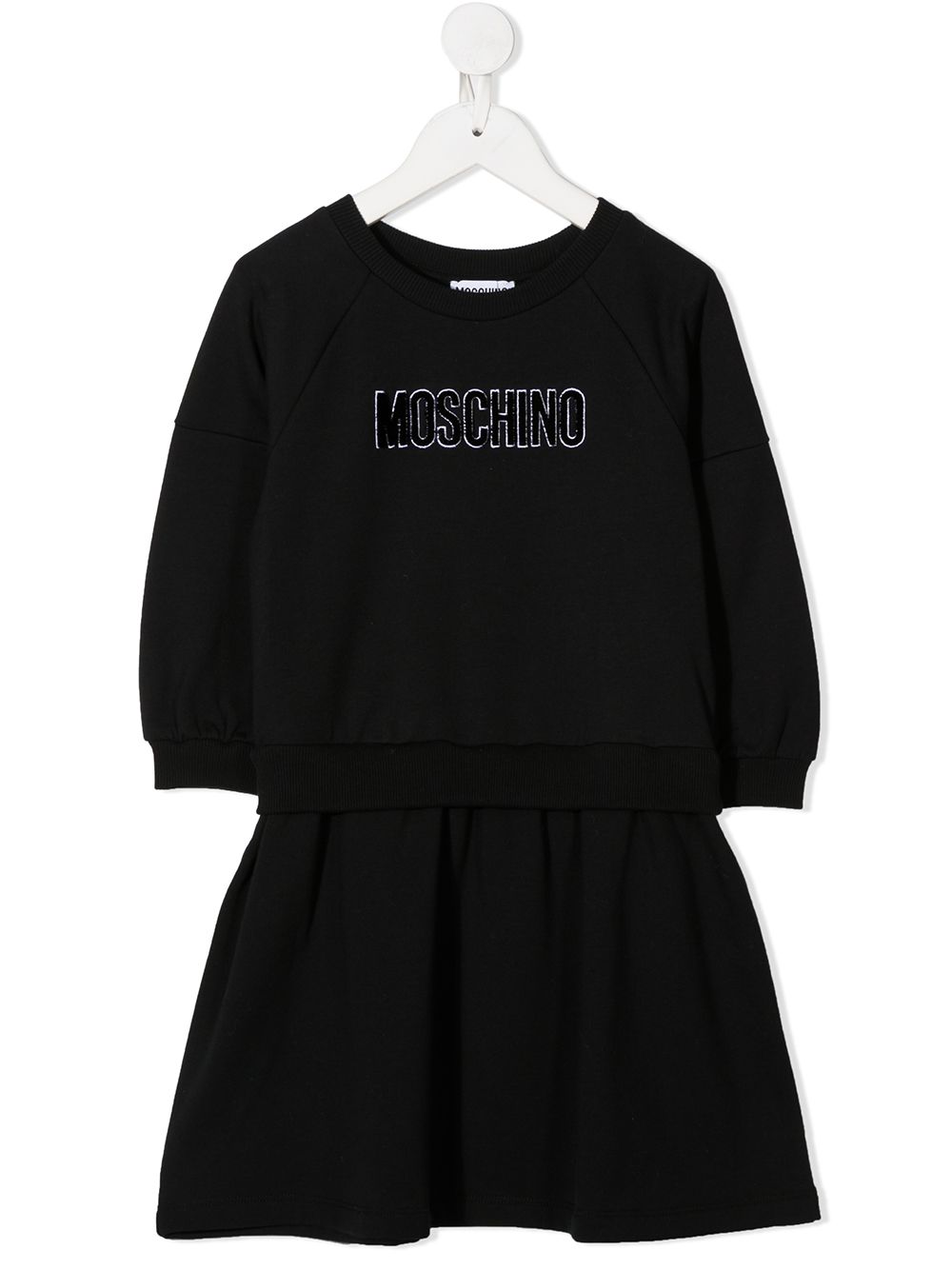 Moschino Kids Jurk met lange mouwen - Zwart