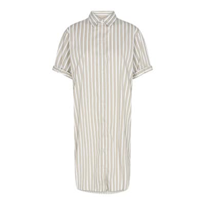 Multicolor Gestreepte Overhemdjurk MOS Mosh , White , Dames