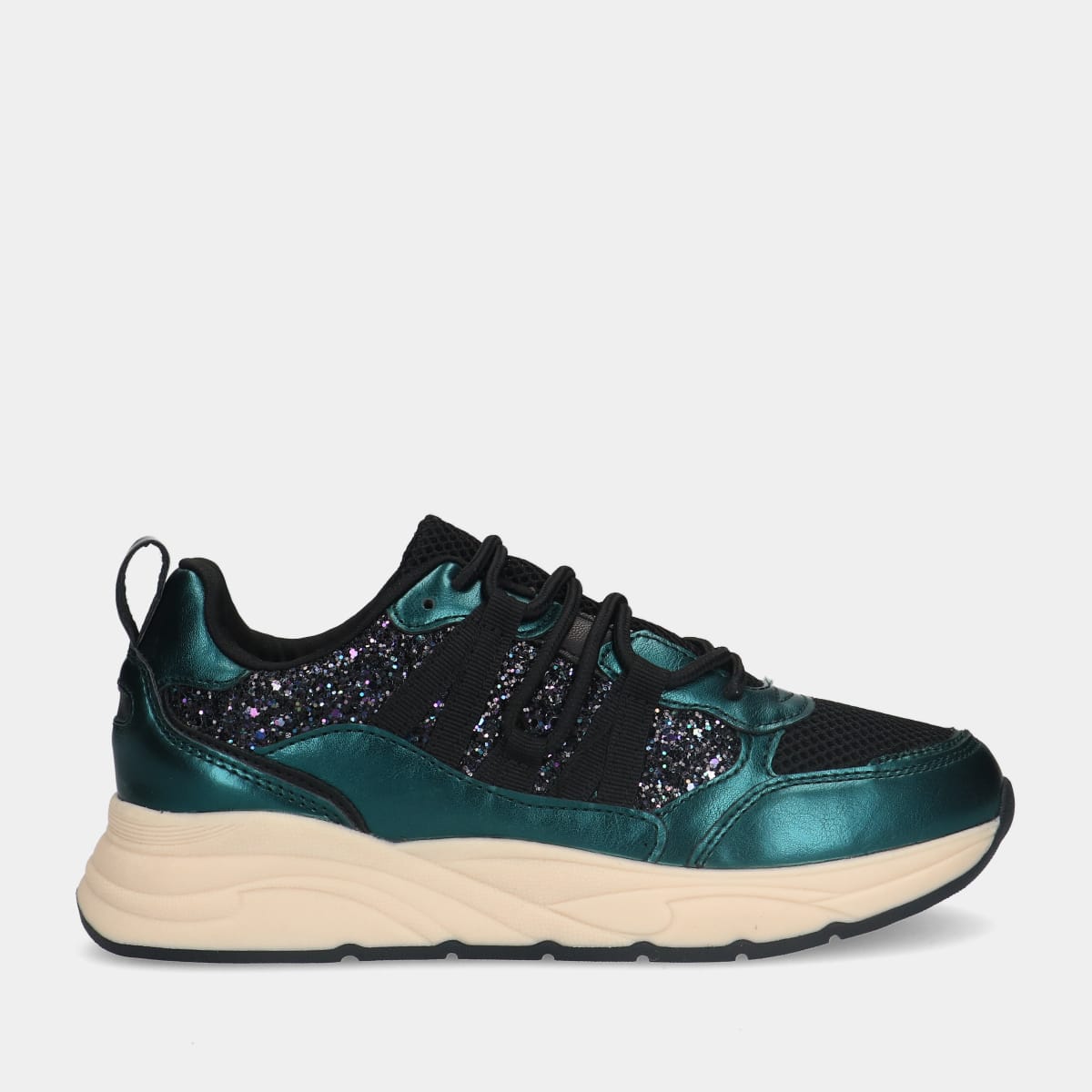POSH by Poelman Green/Multicolor dames sneakers