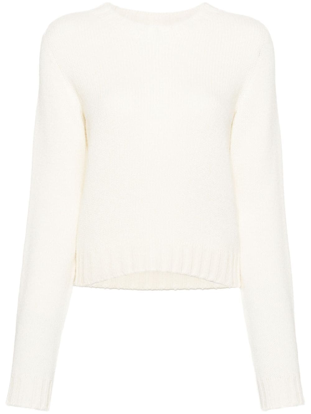 Palm Angels Trui met logo van wolblend - Beige