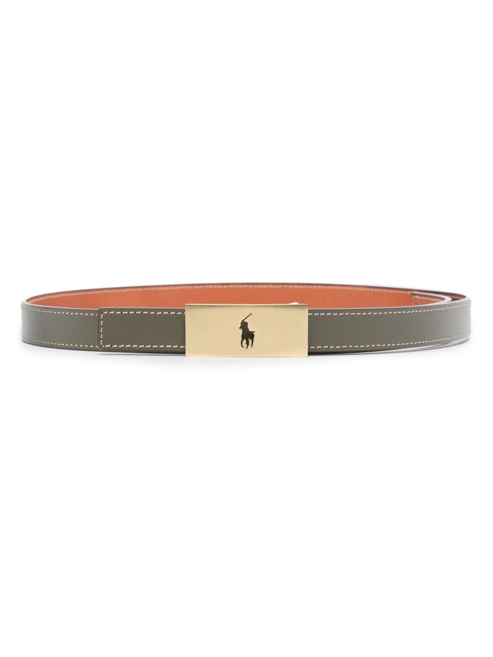 Polo Ralph Lauren Polo ID leren schoudertas - Groen