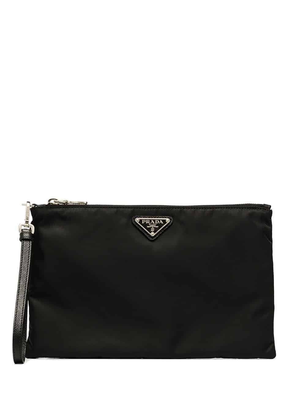 Prada Re-Nylon Gabardine clutch - Zwart
