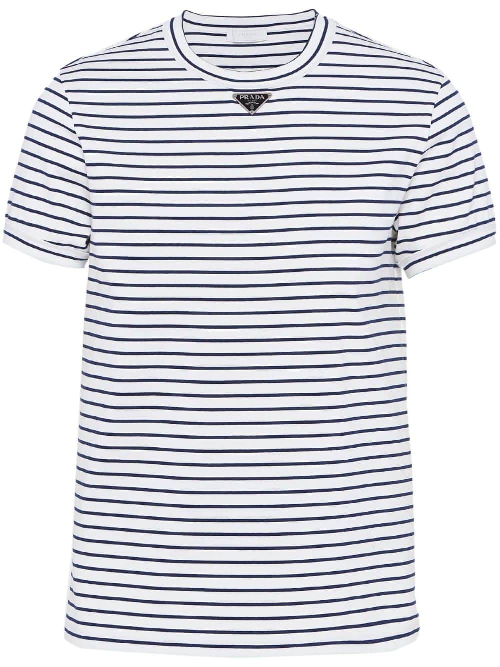 Prada T-shirt met logo - Blauw