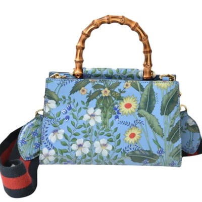 Pre-owned Leather handbags Gucci Vintage , Multicolor , Dames