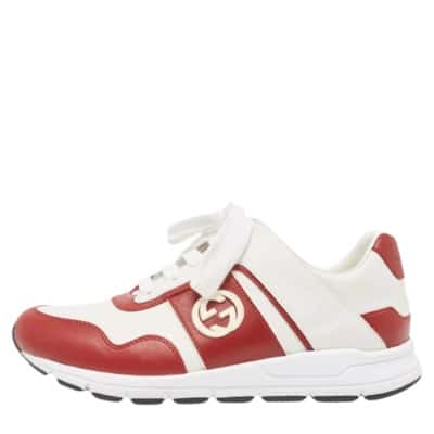 Pre-owned Leather sneakers Gucci Vintage , Multicolor , Dames