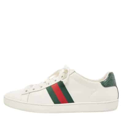 Pre-owned Leather sneakers Gucci Vintage , Multicolor , Dames
