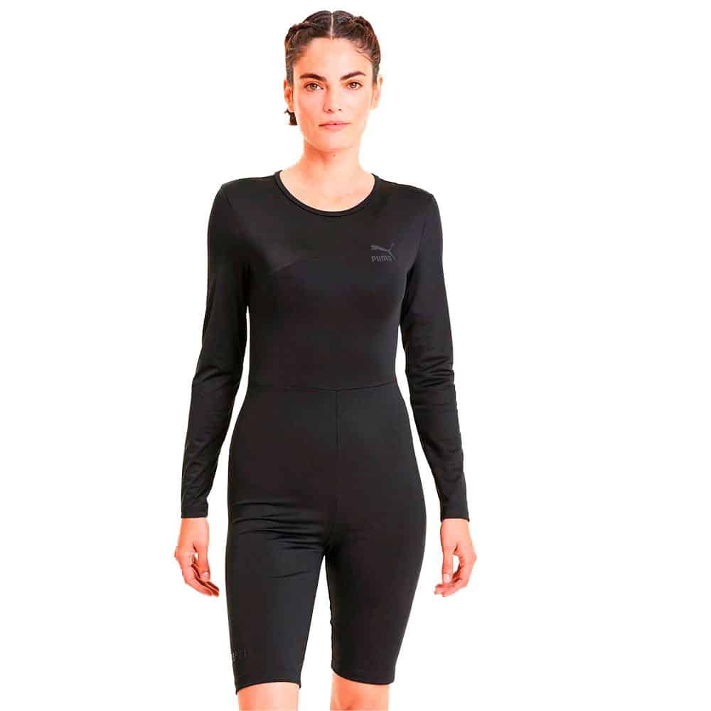 Puma Select Tfs Fashion Unitard Romper Zwart M Vrouw