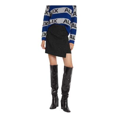 Schetsmatige dierenrok Alix The Label , Black , Dames