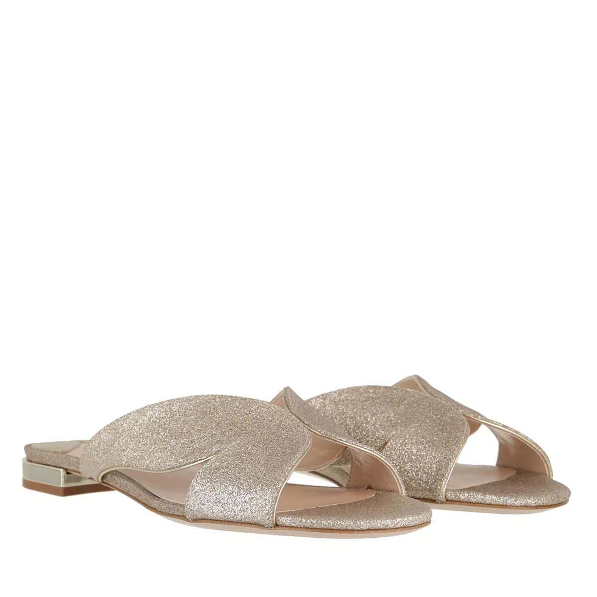 Sophia Webster Slippers - Rita Flat Sandal in goud