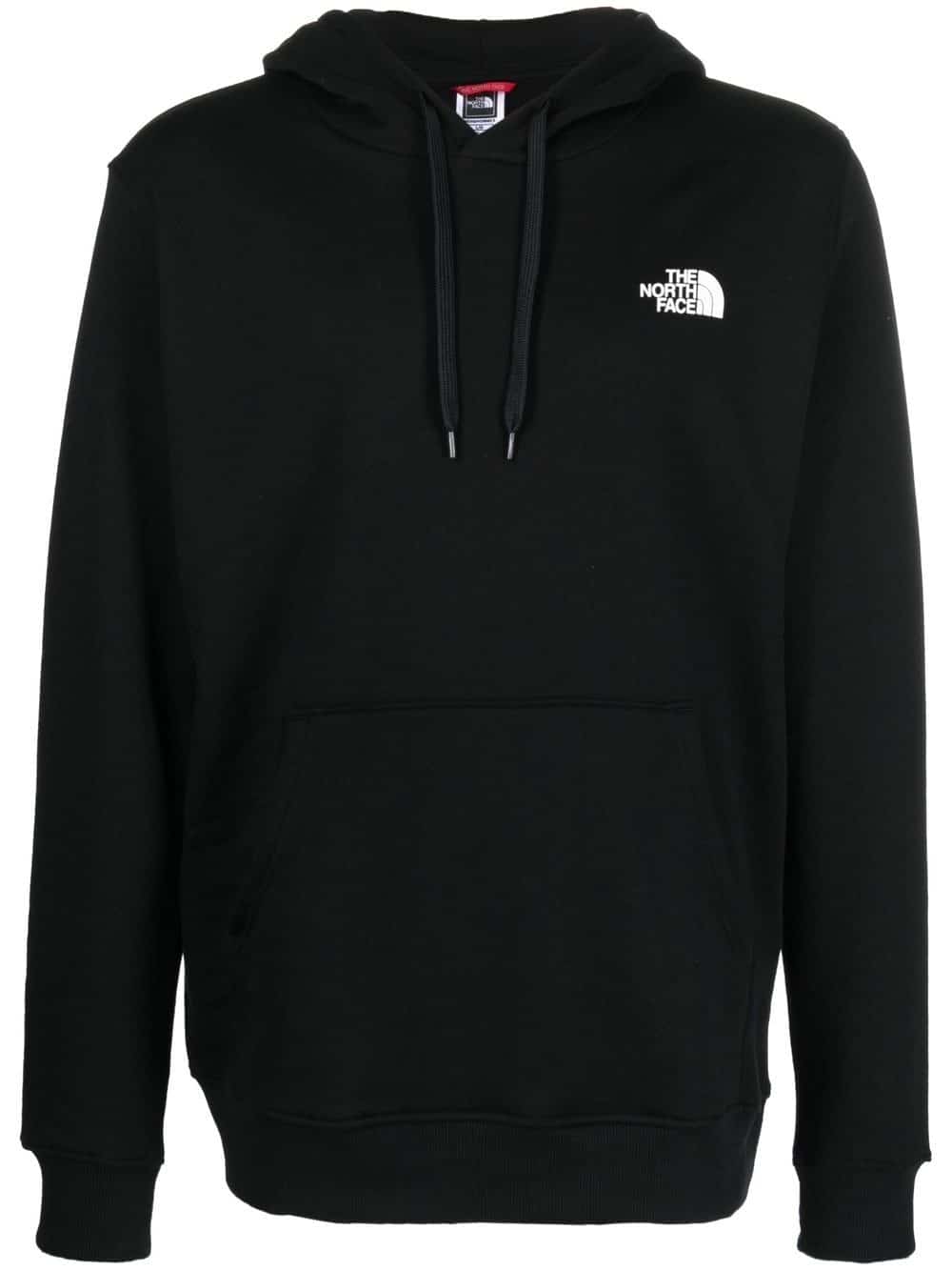 The North Face Hoodie met logopatch - Zwart