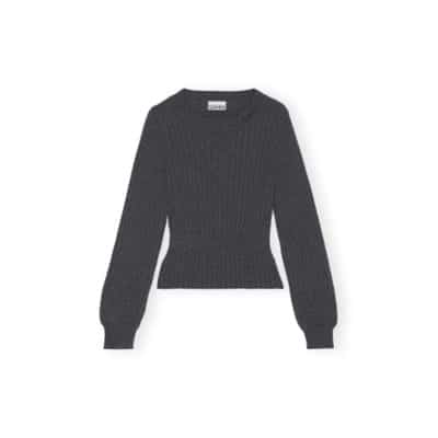 Trui met ronde hals Ganni , Gray , Dames