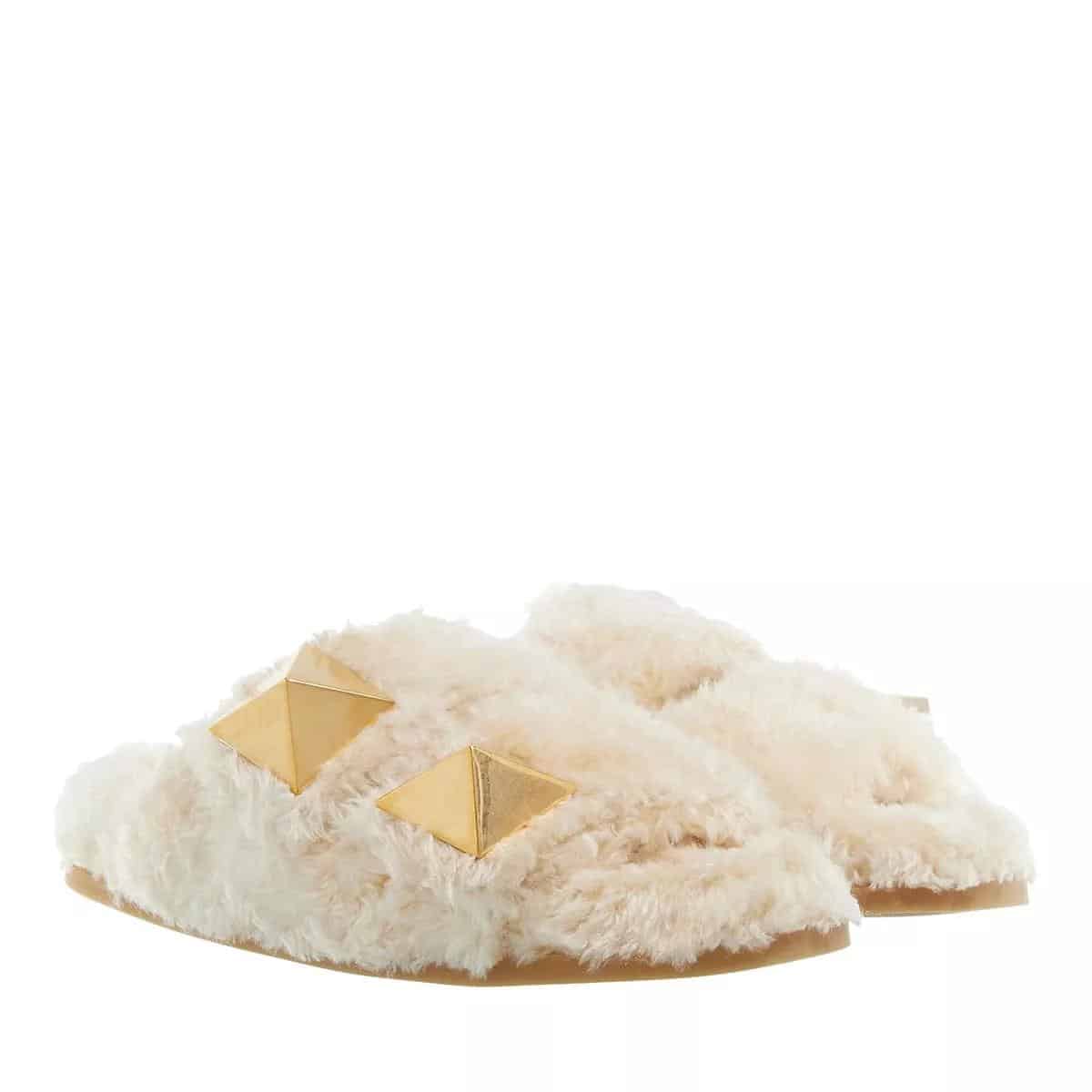 Valentino Garavani Slippers - Shoes in crème