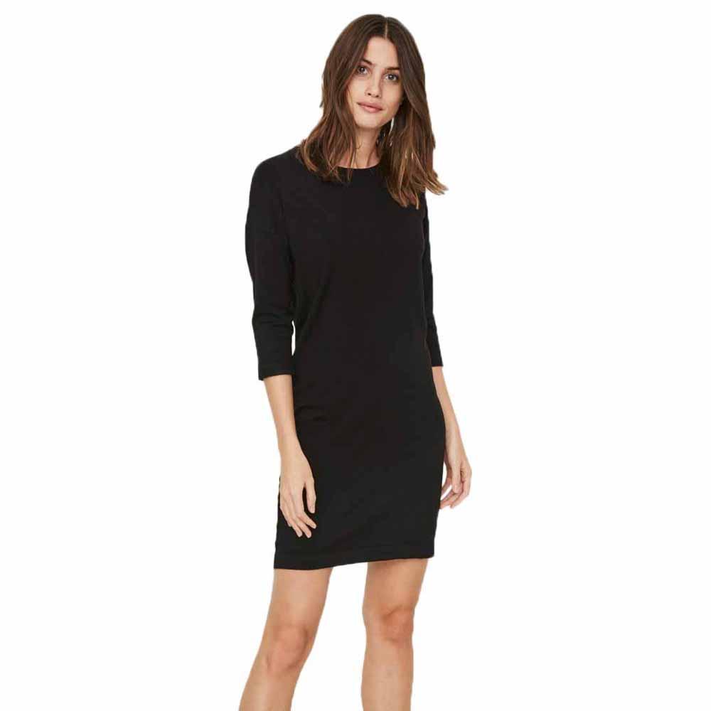 Vero Moda Glory Vipe Aura 3/4 Short Dress Zwart XS Vrouw