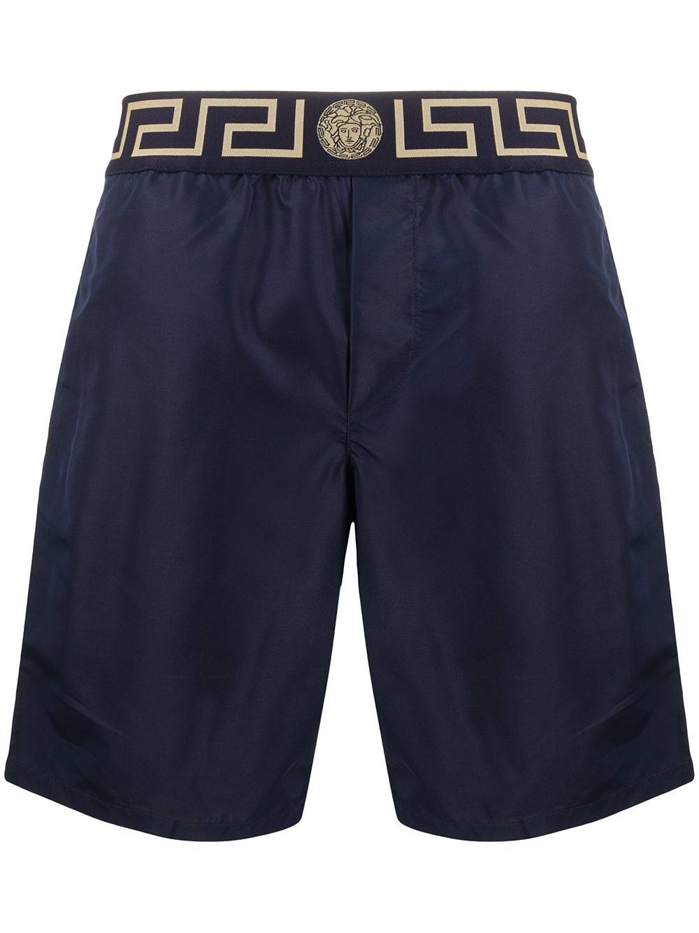 Versace Zwembroek met Greca print - Blauw