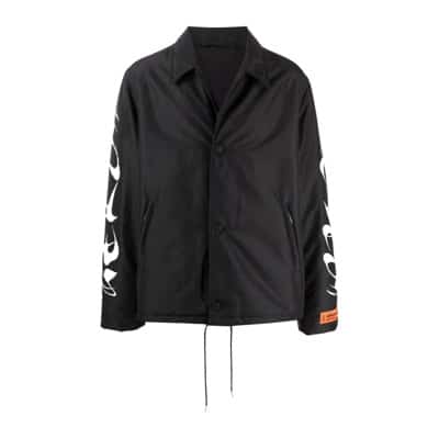 Zwart Logo-Print Shirtjack Heron Preston , Black , Heren