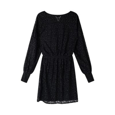 Zwarte Kanten Jurk Alix The Label , Black , Dames