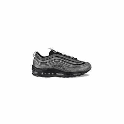 Zwarte en Grijze Leren Air Max 97 Sneakers Comme des Garçons , Black , Dames