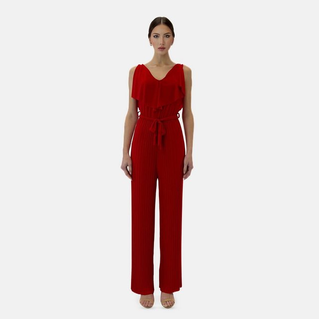 Elara Jumpsuit Elara Damen Jumpsuit V-Schnitt (1-tlg)