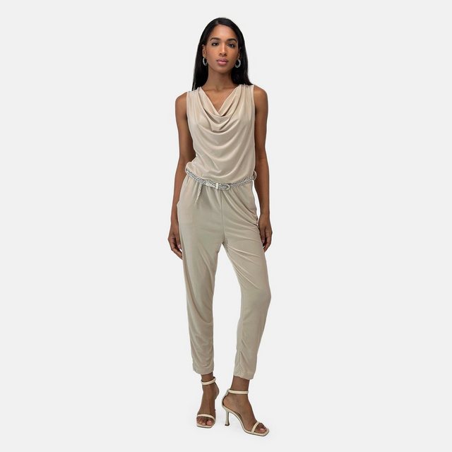 Elara Jumpsuit Elara Damen Jumpsuit mit Gürtel (1-tlg)